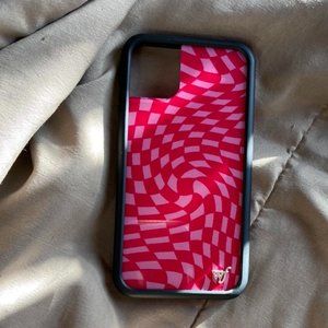 Pink Crazy Checkers Wildflower Case
